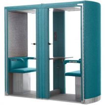 Cabine Acoustique Silence Box 2 Places Bleu