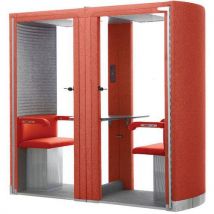 Cabine Acoustique Silence Box 2 Places Rouge