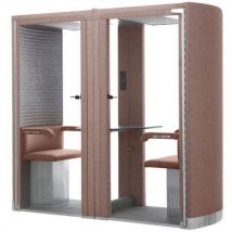 Cabine Acoustique Silence Box 2 Places Rose