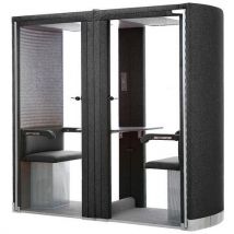Cabine Acoustique Silence Box 2 Places Noir
