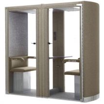Cabine Acoustique Silence Box 2 Places Beige