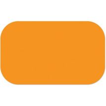 Ergomat - Adhésif Marquage au Sol Tiret Arrondi Orange 20x80cm - Lot de 3 Pièces - Vinyle Durable