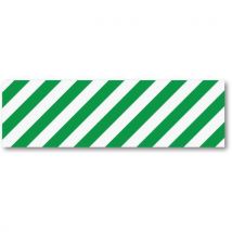 Adhésif Tiret Carré-vert/blanc-20x80cm-24 Pièces