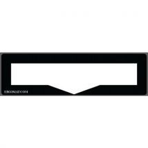 Protection Pour Étiquette - Noir - 34x10cm - 10 Pièces