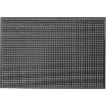 Ergomat - Tapis antifatigue Infinity Bulles - Noir 60x240 cm - Polyuréthane, Antidérapant, Résistant Huiles/Acides