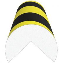 Amortisseur Angle Arrondi-noir/jaune-6x5x120cm-10 Pièces