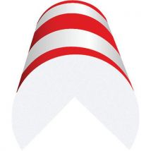 Amortisseur Angle Arrondi - Rouge/blanc - 6x5x120cm-2 Pièces