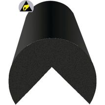 Amortisseur De Choc Arrondi - Noir - 4x3x120cm - 10 Pièces