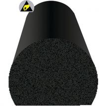 Amortisseur Arrondi Pour Surface - Noir - 4x3x120cm-2 Pièces