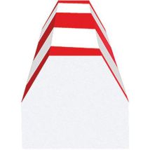 Amortisseur Conique-rouge/blanc-36x36x120cm-10 Pièces