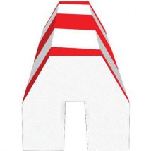Amortisseur Poutre En I-rouge/blanc-4x36x120cm-5 Pièces