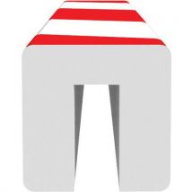 Amortisseur Poutre En I-rouge/blanc-26x26x120cm
