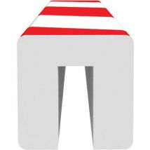 Amortisseur Poutre En I-rouge/blanc-26x26x120cm-5 Pièces
