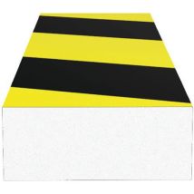 Amortisseur Rectangle-noir/jaune-75x2x120cm-5 Pièces