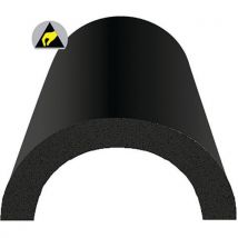 Lot de 5 - Protège Tuyau En Demi-cercle-noir-7x35x120cm-5 Pièces
