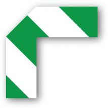 Adhésif Demi-angle -vert/blanc-20x20x10cm - 10 Pièces