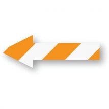 Flèche Adhésive Leanstripe-orange/blanc-305x10cm-30 Pièces