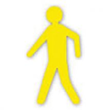 Piéton Adhésif Leanstripe - Jaune - 18x305cm-3 Pièces