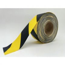 Ruban Adhésif De Marquage Au Sol - Noir/jaune - 75cmx10m