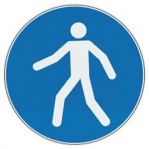 Panneau Passage Piétons Obligatoire Aluminium 350 Mm
