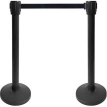 Poteau Noir De Guidage À Sangle 10m - Noir