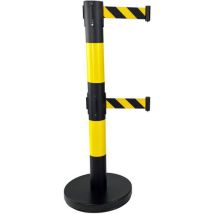 Poteau De Guidage À Double Sangle - Noir/jaune
