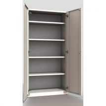 Armoire Monobloc Dim.90x45x185 H Avec 4 Étagéres
