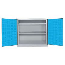 Anjou Tolerie - Supports outillages portes d'armoire - 125x100 cm Bleu 5012 - 7 ans garantie