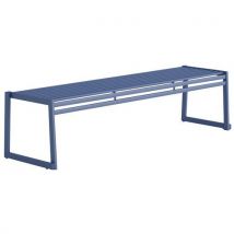 Banc Sans Dossier En Acier Galvanisé Bleu - L: 180 Cm