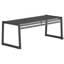 Banc Sans Dossier En Acier Galvanisé Gris - L: 120 Cm