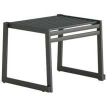 Banc Sans Dossier En Acier Galvanisé Gris - L: 60 Cm