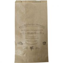 Sac À Croissant Kraft Brun Imprimé 102 - Pour 2 Croissant
