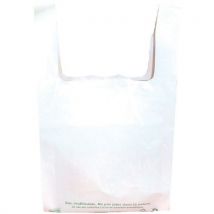 Sac Bretelle - Gaine Blanche 50μ - 180/100x350mm