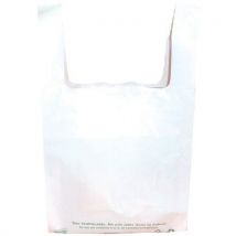 Sac Bretelle - Gaine Blanche 50μ - 210/120x400mm