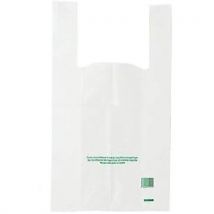Sac Bretelle - Gaine Blanche 50μ - 300/140x500mm