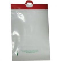 Sac De Prélèvement Cartonnette Rouge 50μ 350x500+patte 30mm