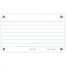 Fiches Bristol Flash 2.0 75x125mm Lignées Cadre Blanc