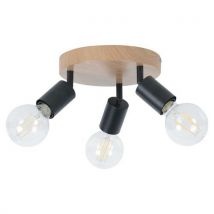 Plafonnier Métal Berkley 3 Lumières Ø20 Cm Naturel Corep