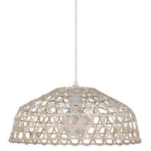 Corep - Suspension BENDOR Ø38 cm Rotin Naturel Beige - Lampe Intérieur E27 100W - Design Bohème
