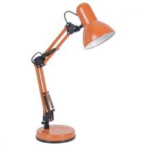 Lampe De Bureau Métal Flex H60 Cm Orange Corep
