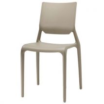 Lot De 6 Chaises Sirio 4 Pieds -taupe