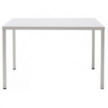 Table Summer 120 X 80 Cm Zingué Hauteur 75 Cm - Peint Blanc