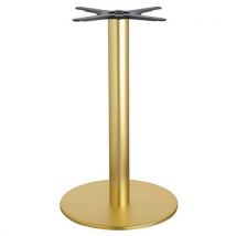 Pied De Table Tiffany Ht 73 Cm Base Et Colonne Rondes Laiton