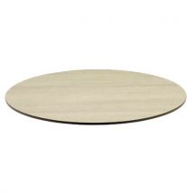 Plateaux Table Ø70 Cm Strat Ép. 10 Mm - Effet Chêne Taupe
