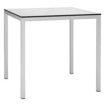 Table Mirto 70 X 70 Cm Stratifié Blanc - Peint Blanc