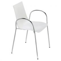 Lot De 2 Fauteuils Zebra Avec Accoudoirs Lin - Chromé