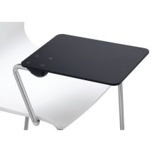 S-CAB - Lot de 2 tablettes HPL pour chaises Alice - Noir - Usage Collectivité - Résistantes et Pratiques