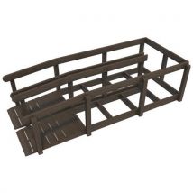 Chemin Podotactile En U 7 Cases + 2 Rampes D Accès Marron