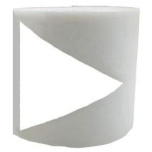 Signalétique Pour Porte Vitrée 25m - 50mm - Triangle Blanc