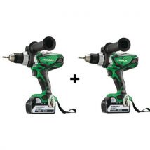 Hitachi 1 Pack 2 Perceuses Visseuses 18v 5ah 92nm